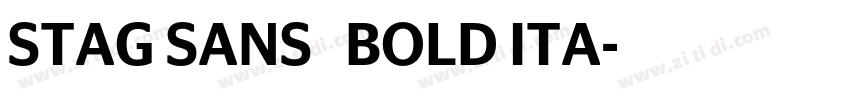 STAG SANS   BOLD ITA字体转换